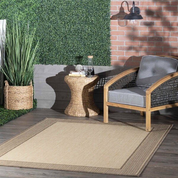 Nuloom Gris Contemporary Indoor/Outdoor Area Rug 5ft 3in x 7ft 6in OWDN05B-53079 - main